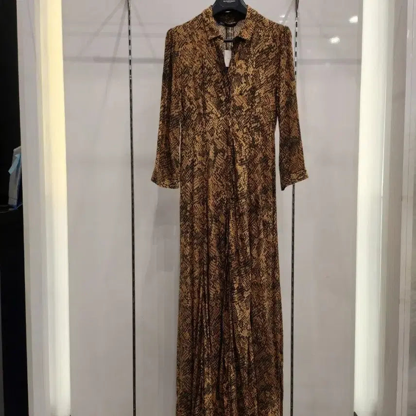 [BUNJANG] ZARA Leopard Pattern Long Dress / 자라 레오파드 패턴 롱 원피스(새상품)