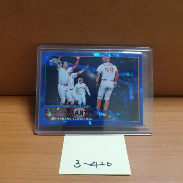[BUNJANG] Topps Chrome Sapphire San Francisco Giants Baseball Card / 탑스 크롬 사파이어 샌프란시스코 팀 야구카드