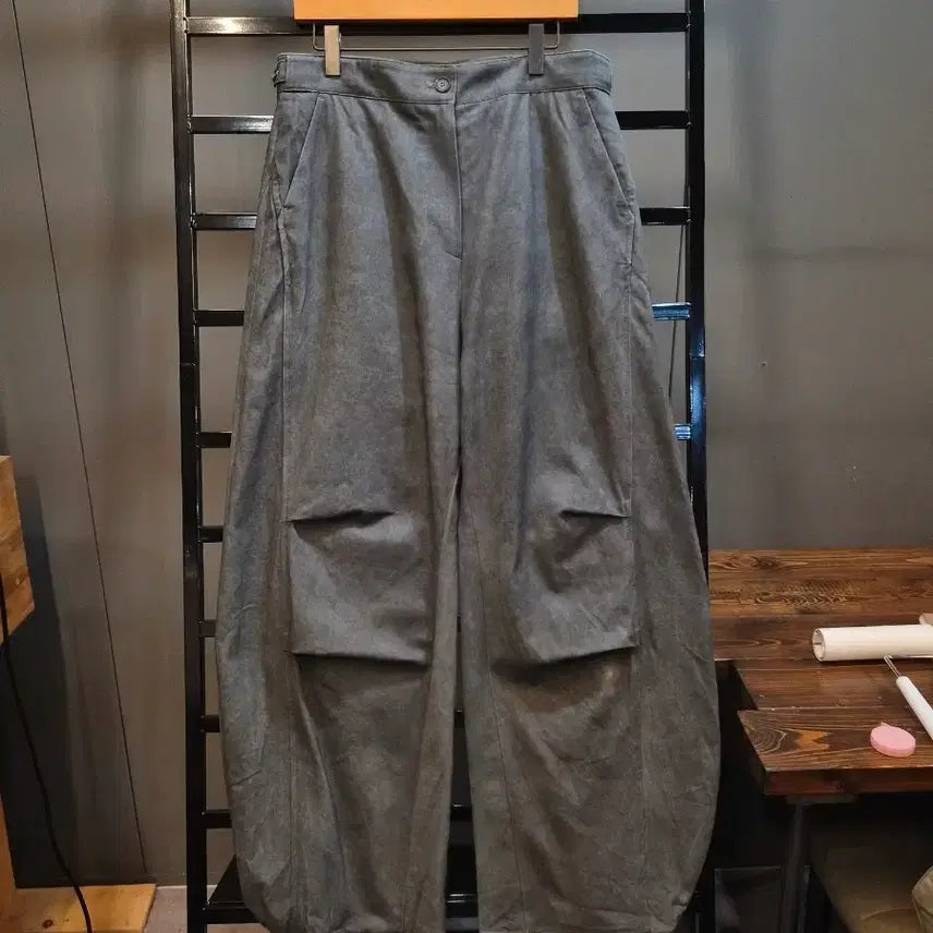 [BUNJANG] ETHOS Charcoal Washed Balloon Wide Military Pants / [M] 에토스 ETHOS 차콜 워싱 벌룬 와이드 밀리터리 팬츠 6.9