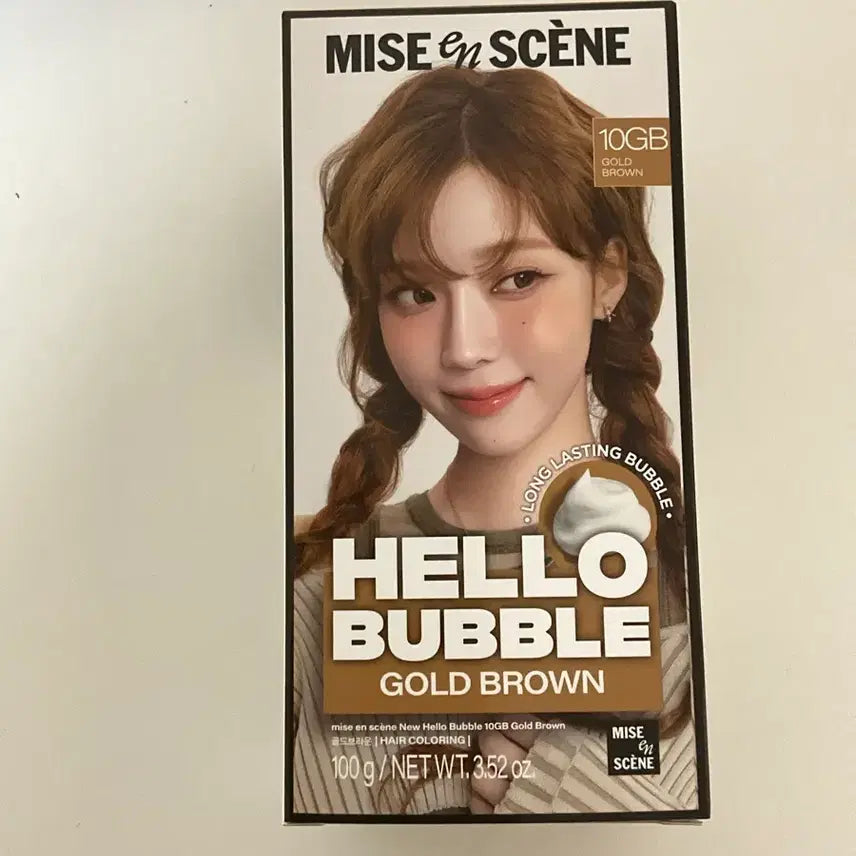 [BUNJANG] Miseenscene Hello Bubble Hair Dye 10GB Gold Brown / 미쟝센 헬로버블 염색약 10GB 골드브라운