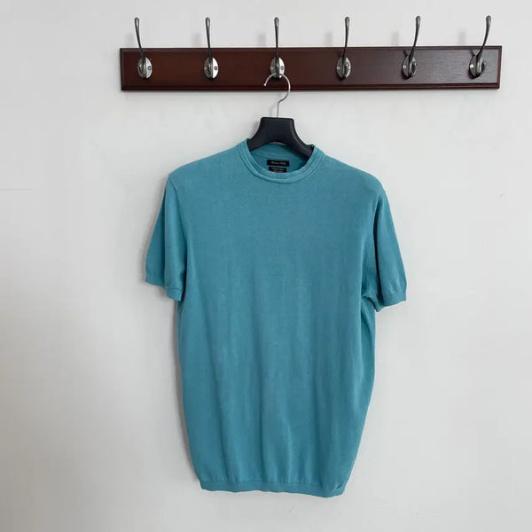 [BUNJANG] Massimo Dutti Cotton Knit Short Sleeve T-Shirt / 마시모두띠 반팔 코튼 니트