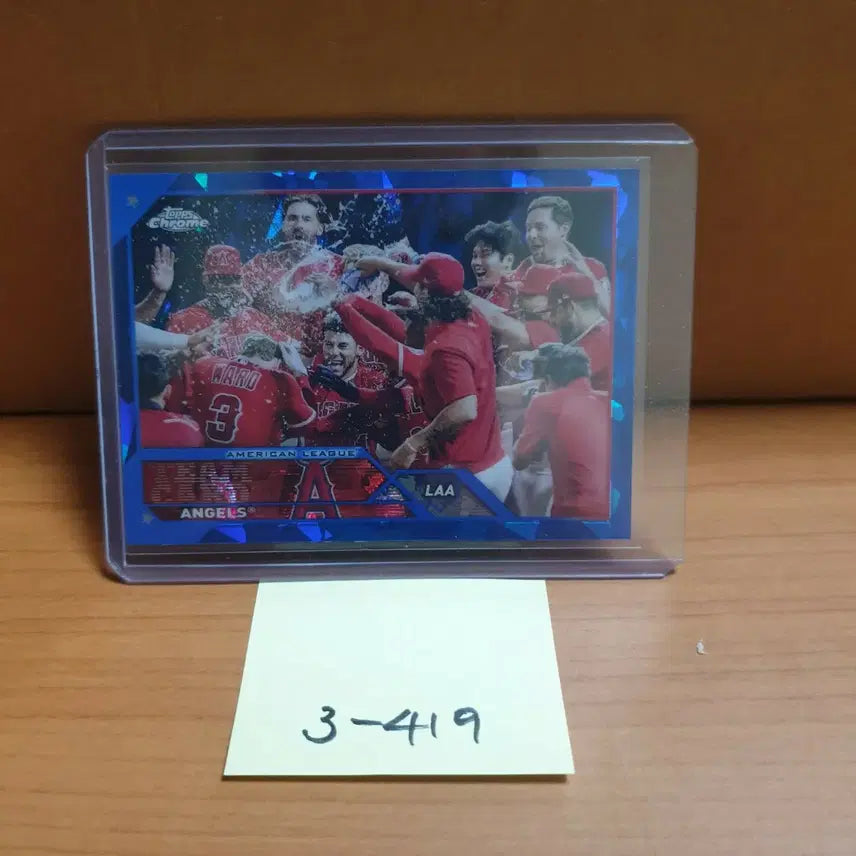 [BUNJANG] Topps Chrome Sapphire Los Angeles Angels Baseball Card / 탑스 크롬 사파이어 la엔젤스 팀 야구카드