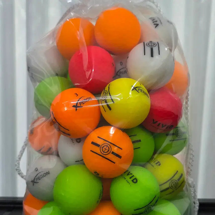 [BUNJANG] Xperon Grade A Matte Color Used Golf Balls (50-Count) / 엑스페론 A급 무광 컬러 로스트볼 50구 중고골프공