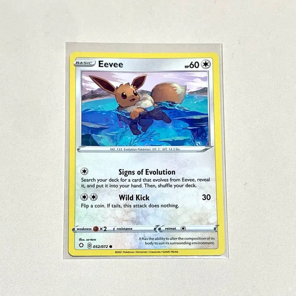 [BUNJANG] North American Sword & Shield Eevee (English Version) Pokemon Card / (포켓몬카드) 북미 소드실드 수영 이브이 (영판, 영어판)