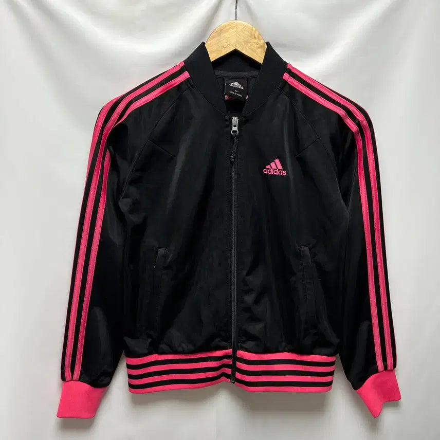 [BUNJANG] Adidas 3-Stripes Europa Track Top Jersey / [정품/85] 아디다스 삼선 블랙 핑크 여성용 트랙탑 져지 (유로파)