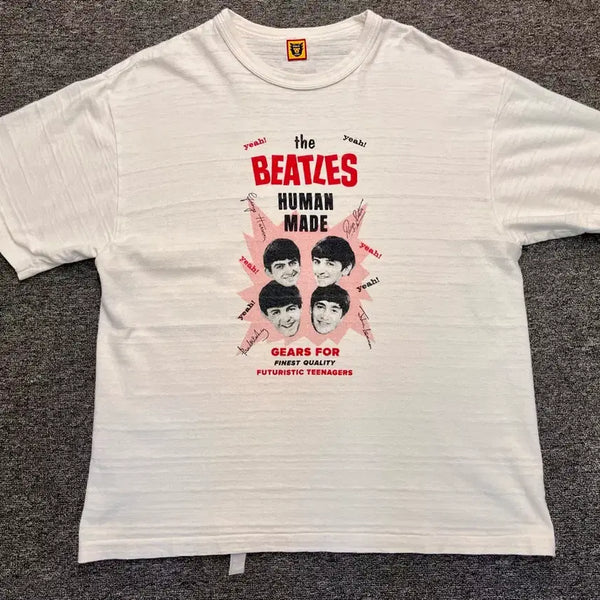 [BUNJANG] Human Made x Beatles Short Sleeve T-Shirt White 2XL / [105] 휴먼메이드 X 비틀즈 반팔티 화이트 2XL