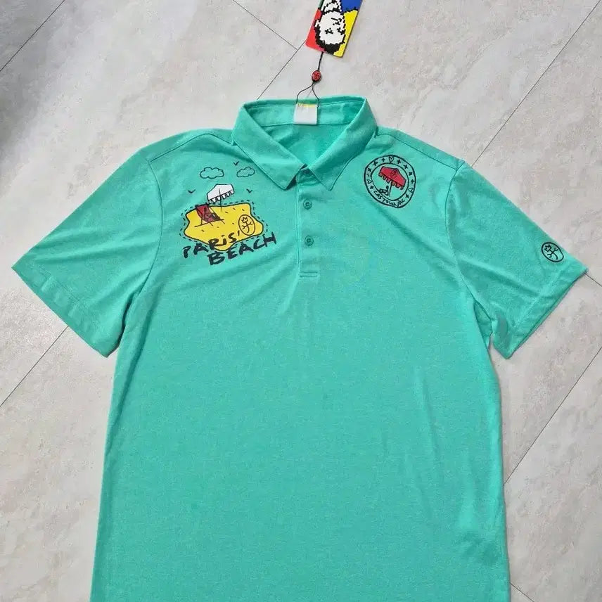 [BUNJANG] Kastel Bajac Men's Short Sleeve Polo T-Shirt (Size 105) / 미사용) 남성 까스텔바작 반팔티 105