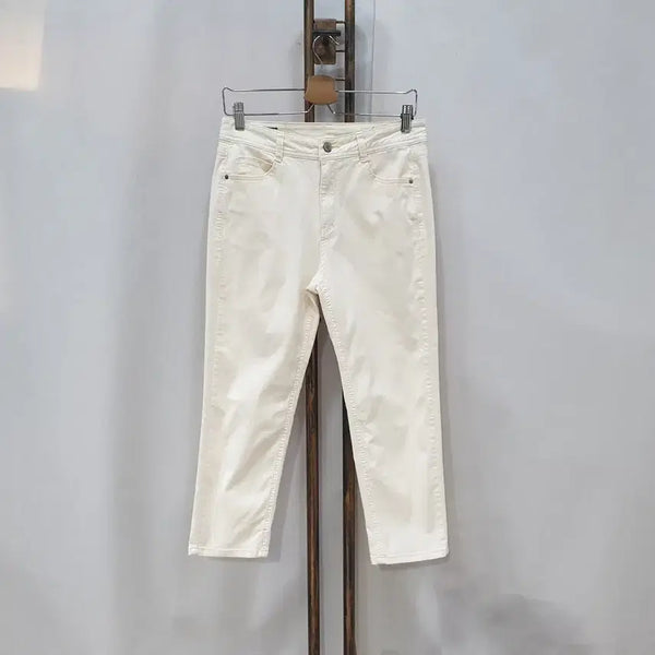 [BUNJANG] Hazzys Women's Cotton Blend Baggy Fit Pants / (kk70318)헤지스 배기핏 데님팬츠 27-28