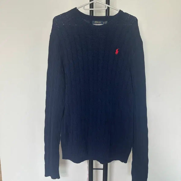 [BUNJANG] Ralph Lauren Polo Cable Knit Sweater - Size M / 랄프로렌폴로  꽈베기  니트 -M사이즈