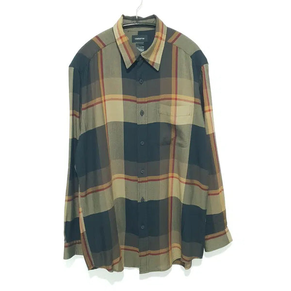 [BUNJANG] Claiborne Rayon Check Shirt / CLAIBORNE 체크 레이온 셔츠 M_M3229
