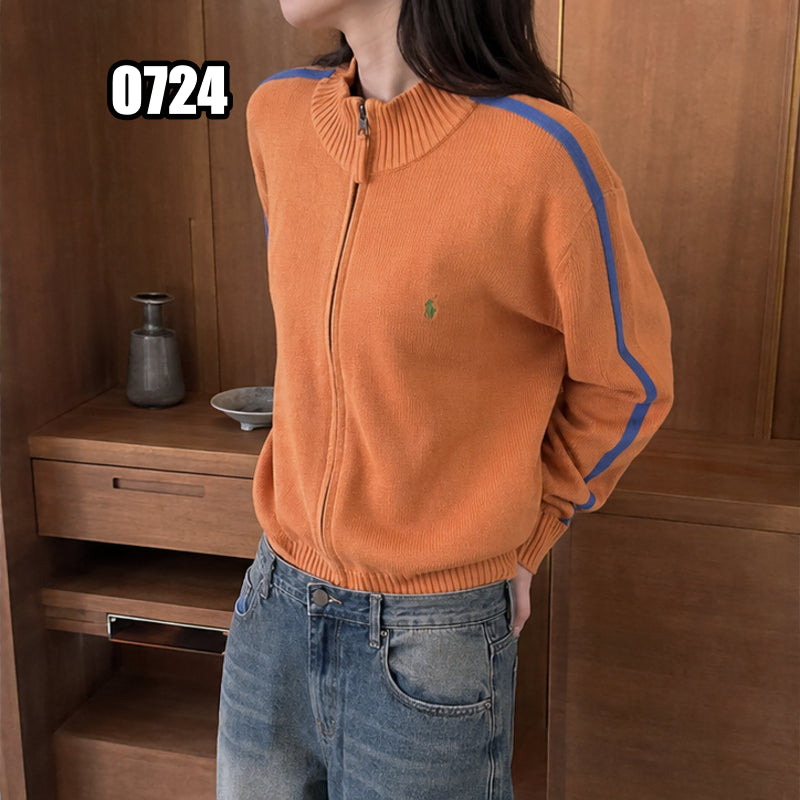 [BUNJANG] Polo Ralph Lauren XL Sideline Two-Way Knit Zip-Up / XL 폴로 랄프로렌 사이드라인 투웨이 니트 집업
