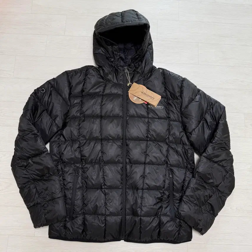 [BUNJANG] Discovery Albert Hooded Lightweight Padded Jacket Black 105 / 디스커버리 올버트 후드 경량 패딩자켓 블랙 105