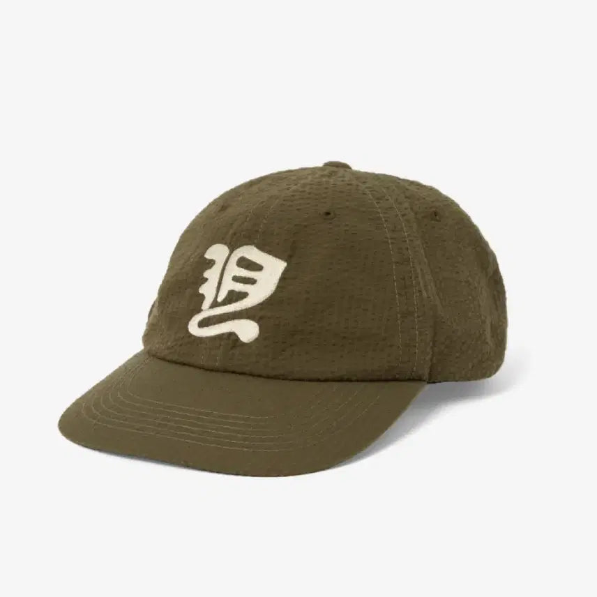 [BUNJANG] Yeseyesee Washed Seersucker Cap Olive / 예스아이씨 Yeseyesee 올리브 캡
