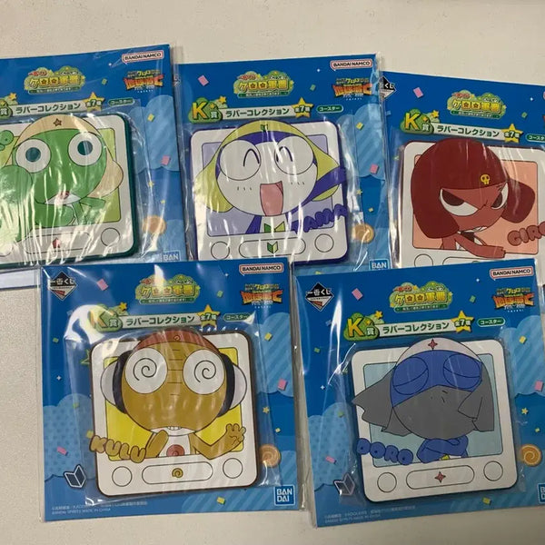 [BUNJANG] Keroro Kuji Prize K Set 5 Coasters / 케로로 쿠지 k상 코스터 5종세트