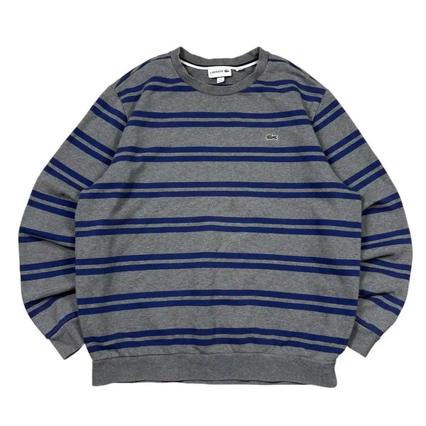 [BUNJANG] Lacoste Striped Sweatshirt / 라코스테 단가라 맨투맨
