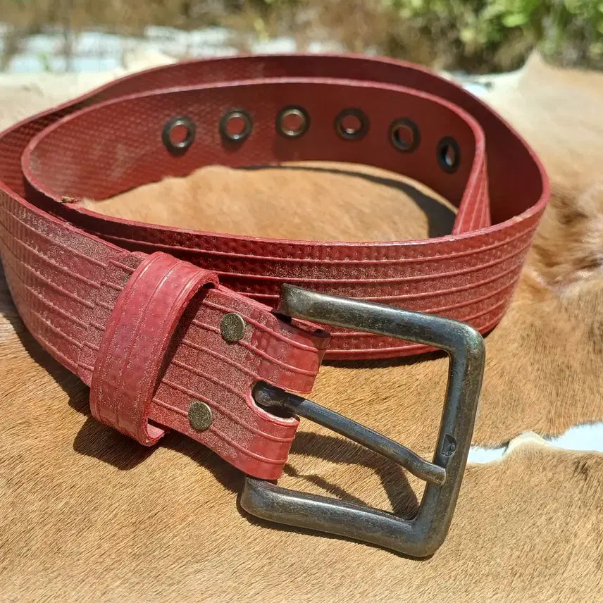 [BUNJANG] Elvis & Kresse Firehose Belt Made in England (34 inch) / 엘비스 앤 크레스 파이어파이터 소방호스 벨트 메이드인 잉글랜드 (34인치)