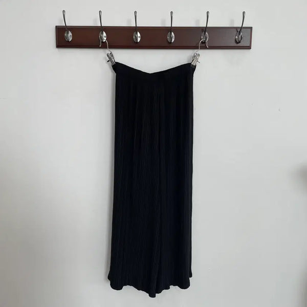 [BUNJANG] Pleats Me Black Pleated Pants / 플리츠미 블랙 플리츠 팬츠