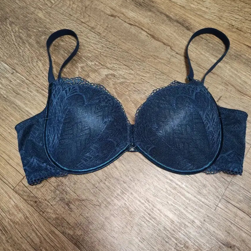 [BUNJANG] Wonderbra Teal Lace T-shirt Bra 80C / 새것)원더브라 청록색  80C