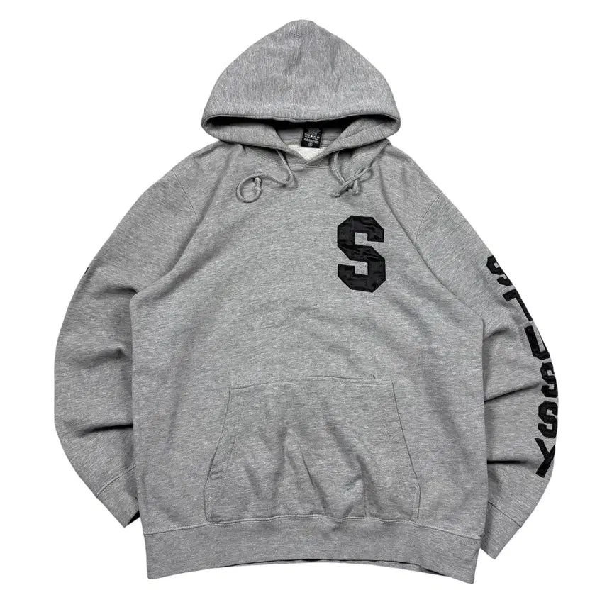 [BUNJANG] Stussy Grey Hoodie / 스투시 그레이 후드티