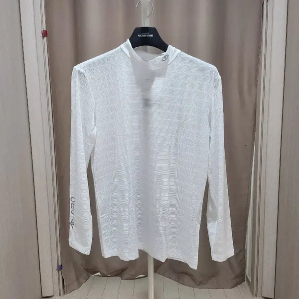 [BUNJANG] Golf Wear Turtleneck Long Sleeve Shirt / 골프웨어 터틀넥 긴팔.화이트/블랙/네이비