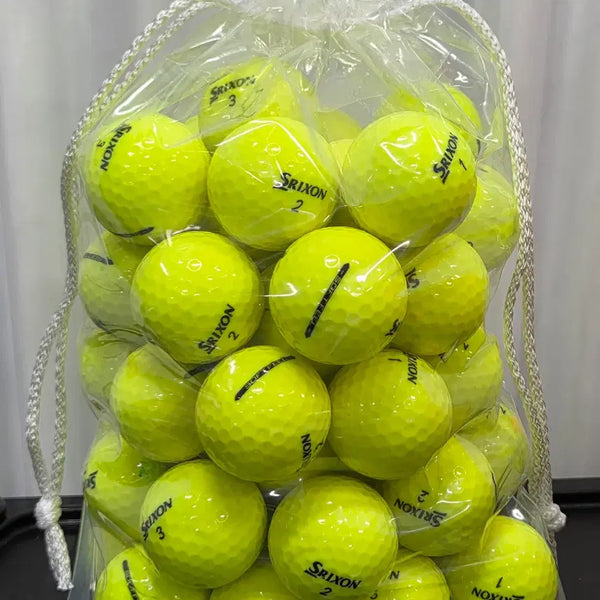 [BUNJANG] Srixon A-Grade 2-Piece Glossy Colored Lost Golf Balls (50-Count) / 스릭슨 A급 2피스 유광 컬러 로스트볼 50구 중고골프공