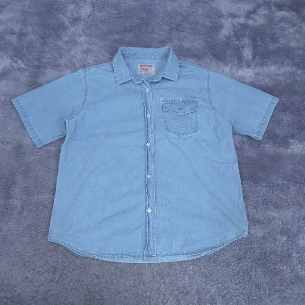 [BUNJANG] True Religion 26SS Short Sleeve Shirt / S 26SS 트루릴리젼 반팔 셔츠 | 0804A07