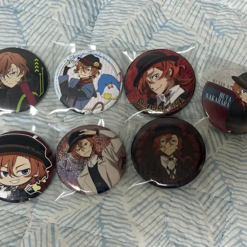 [BUNJANG] Bungo Stray Dogs Chuuya Badge Bundle Set / 문호 스트레이독스 츄야 뱃지 일괄 가격 제시