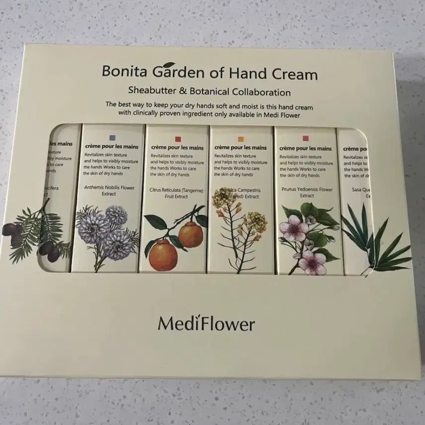 [BUNJANG] Medi Flower Bonita Garden Hand Cream Set (6 Types) / (새제품) 메디플라워 보니타 가든 핸드크림 6종세트