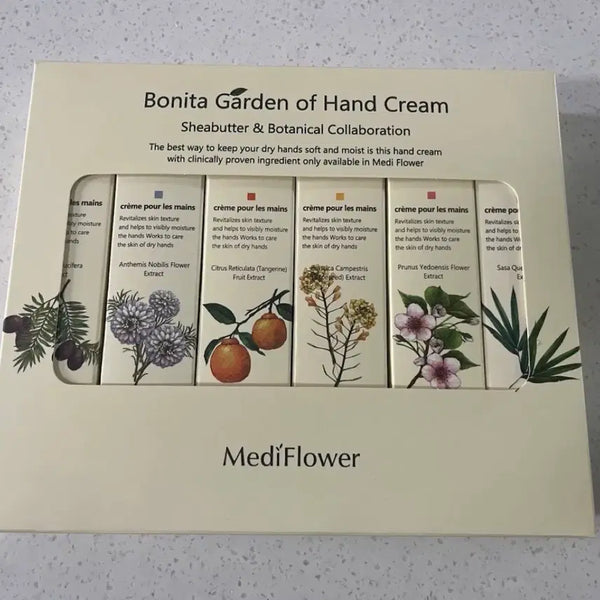 [BUNJANG] Medi Flower Bonita Garden Hand Cream Set (6 Types) / (새제품) 메디플라워 보니타 가든 핸드크림 6종세트