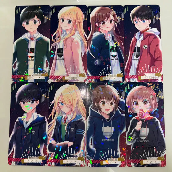 [BUNJANG] Zombie High Fashion Illustration Card Set (8 Types) / 좀비고 패션 일러스트 카드 8종 일괄
