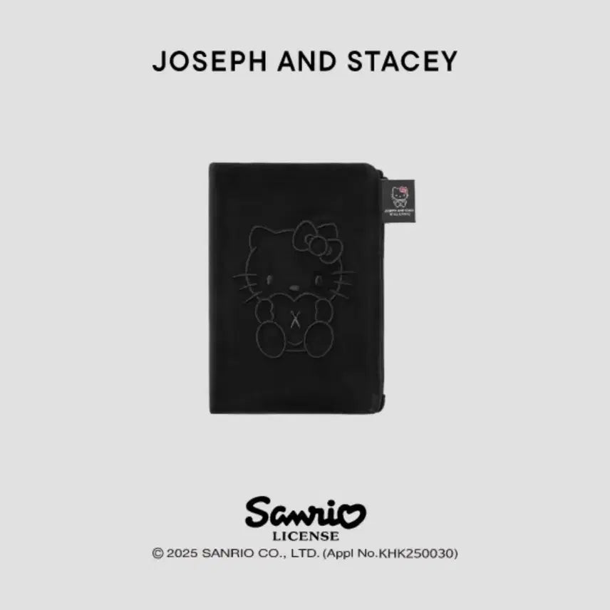 [BUNJANG] Joseph & Stacey Sparkle Hello Kitty Travel Wallet Black / 조셉앤스테이시 헤이즈 트래블 월렛 헬로키티 블랙 여권 지갑 파우치