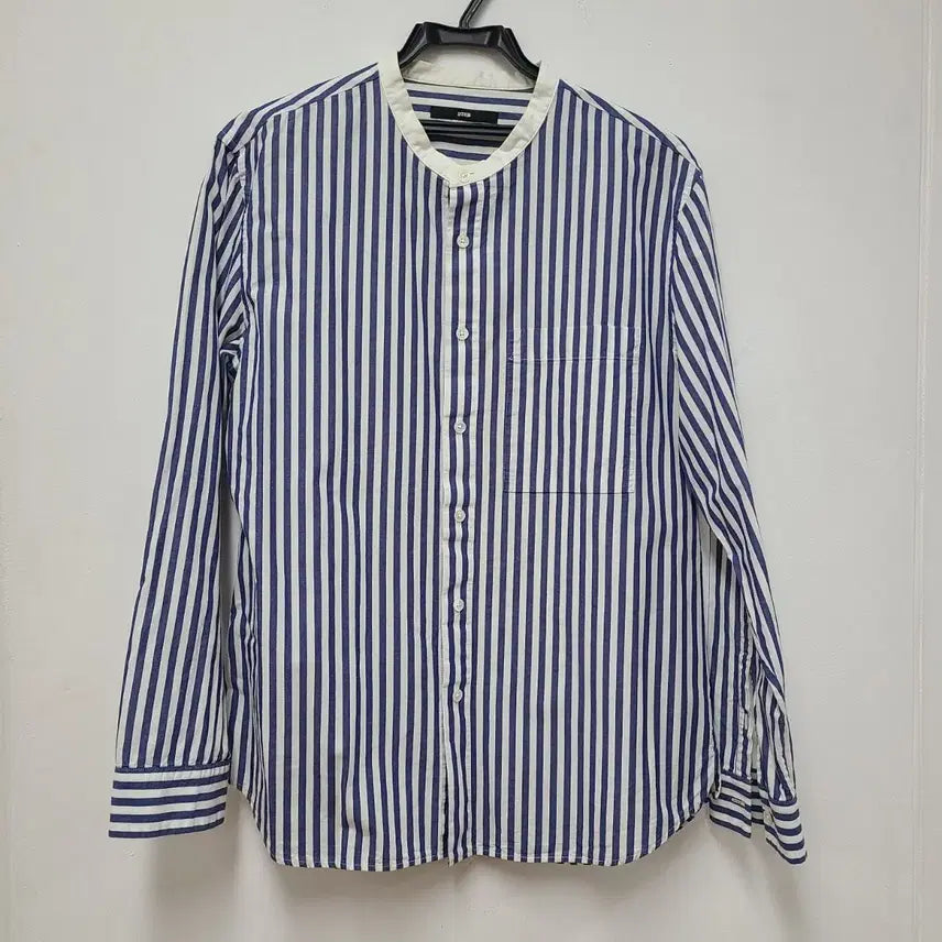 [BUNJANG] System Homme Navy Stripe Cotton Shirt / 시스템옴므 셔츠 100