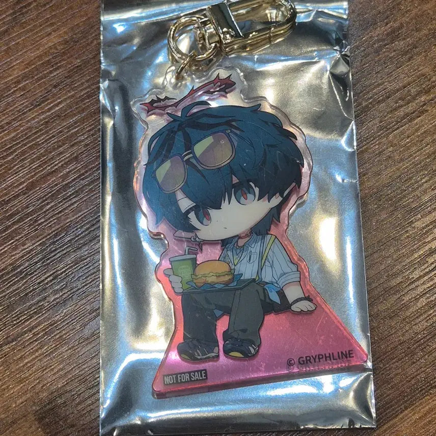 [BUNJANG] Arknights: Endfield Frank Burger Camus SD Acrylic Keychain / 명일방주 엔드필드 프랭크버거 카뮤 SD 아크릴 키링