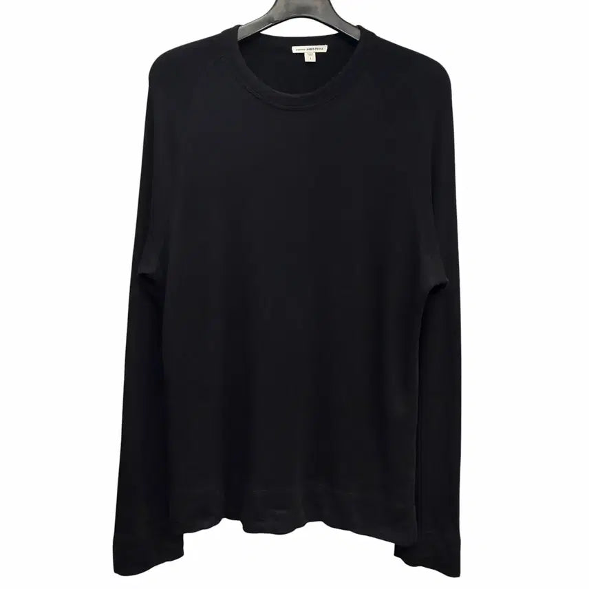 [BUNJANG] James Perse Supima Cotton Black Long Sleeve - Size 1 / James Perse 제임스 펄스 수피마 코튼 블랙 롱슬리브 1번