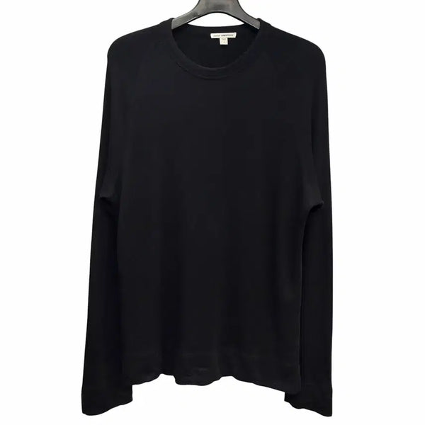 [BUNJANG] James Perse Supima Cotton Black Long Sleeve - Size 1 / James Perse 제임스 펄스 수피마 코튼 블랙 롱슬리브 1번