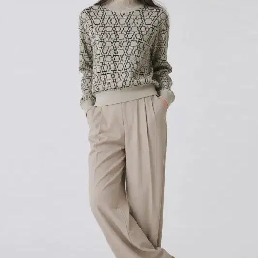 [BUNJANG] Volvik Cream Knit 95 / 볼빅 크림 여자 95 니트 O0734