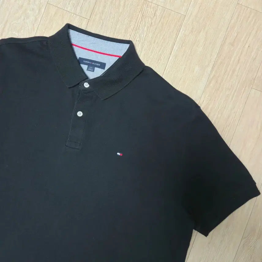 [BUNJANG] Tommy Hilfiger Black Short Sleeve Polo Shirt (L) / L)타미힐피거 블랙 반팔 카라티