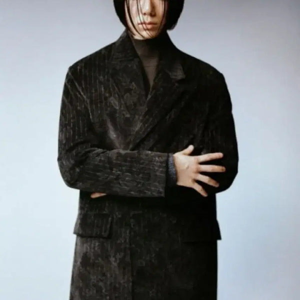 [BUNJANG] YOUTH Chesterfield Coat Paisley Brown Size S / 유스 체스터필드 코트 (페이즐리 브라운) s사이즈