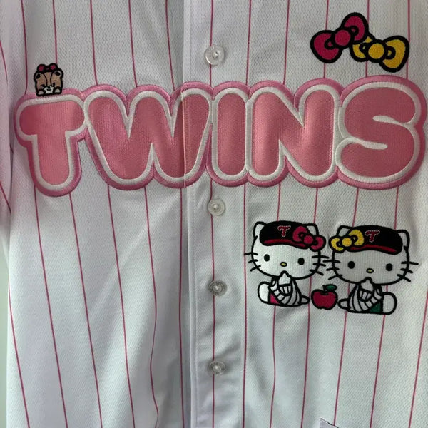 [BUNJANG] LG Twins Kitty Uniform (Im Chan-kyu) - White/Pink / 엘지트윈스 키티 유니폼 (임찬규) 팝니다