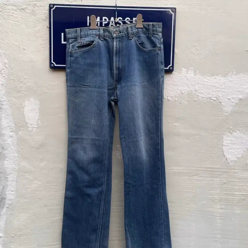 [BUNJANG] Levi's 517 Orange Tab Bootcut Denim Jeans (Made in USA) / 80년대 리바이스 517 오렌지탭 부츠컷 데님 팬츠 (미국제)