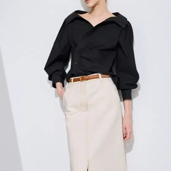 [BUNJANG] Time Square Unbalanced Hem Shirt / 타임 새상품 타임 랩 언밸런스 헴 셔츠88