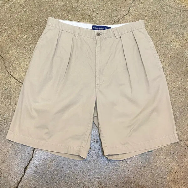 [BUNJANG] Vintage Polo Golf Cotton Beige Shorts / 미국빈티지 폴로 골프 면 베이지 반바지