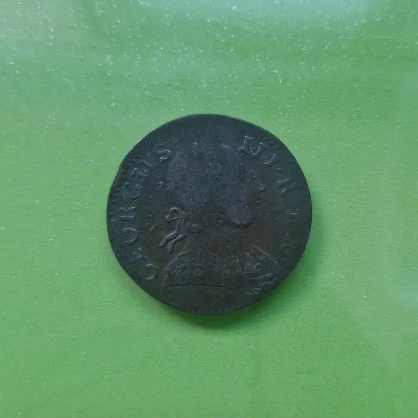 [BUNJANG] George III Halfpenny Coin (1775) / 1775 영국 조지3세 하프페니