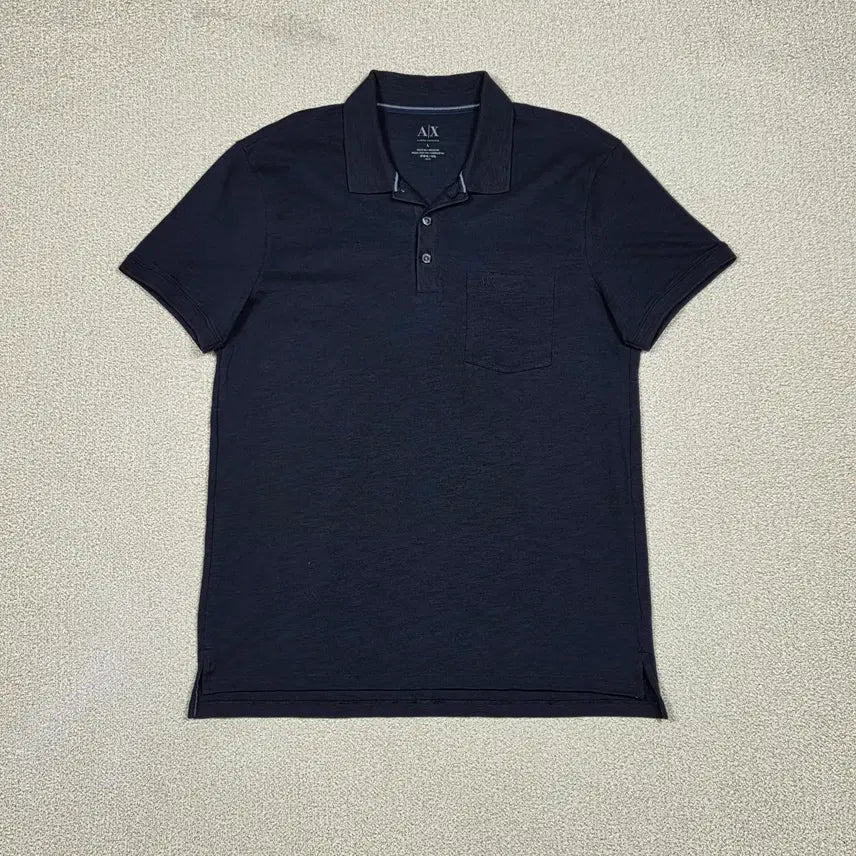[BUNJANG] Armani Exchange Chest Pocket Short Sleeve Polo T-Shirt / [아르마니 익스체인지] 체스트 포켓 반팔 폴로 티셔츠 | S00649