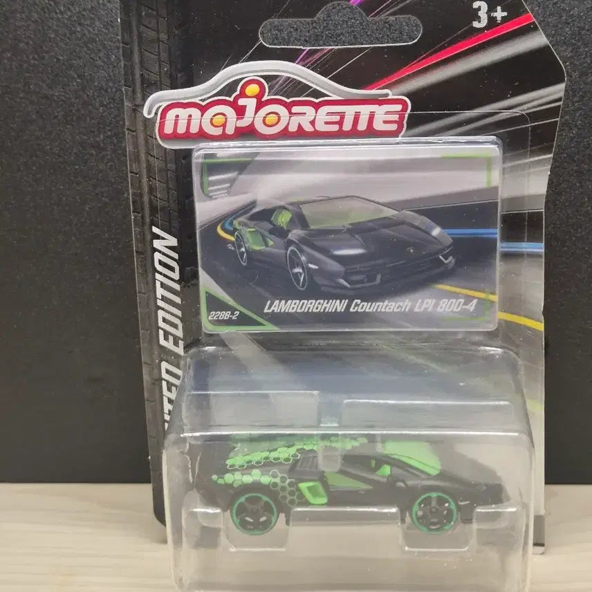 [BUNJANG] Majorette Lamborghini Countach LPI 800-4 Black/Green Limited Edition Diecast / 마조렛 람보르기니 카운타크 LPI 800-4 블랙/그린 한정판 다이캐스트
