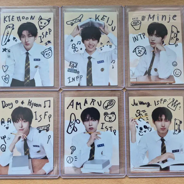 [BUNJANG] TERECA 2025 K-Pop Rookie Kickflip Sketch Card 6-Piece Set / 2025 테레카 KPOP 루키 킥플립 스케치카드 6장랏 판매합니다.