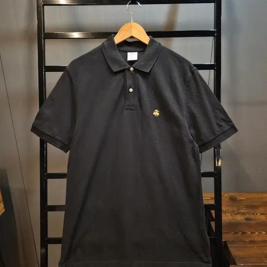 [BUNJANG] Brooks Brothers Performance Pique Short Sleeve Polo Shirt Black M / [M] 브룩스브라더스 Brooks Brothers 피케 반팔 카라티 폴로 블랙 3.5