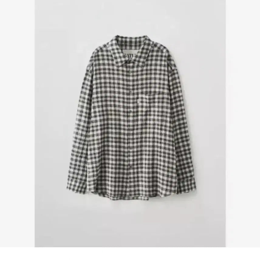 [BUNJANG] SaeTer Oversized Check Shirt Black M / 세터 오버사이즈 체크 셔츠 블랙 M
