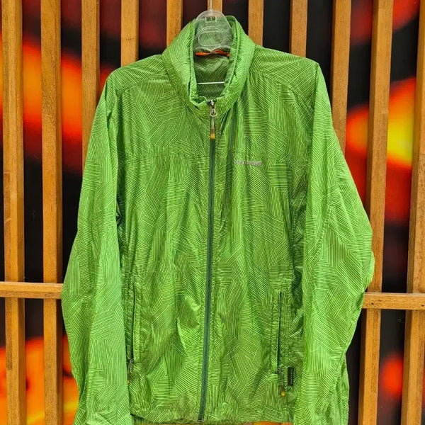 [BUNJANG] Lafuma Windbreaker Jacket Green Pattern Size 100 / 라푸마 바람막이 자켓 그린 패턴100