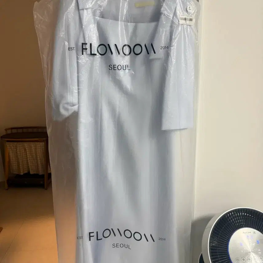 [BUNJANG] Flowum Cupcake Dress Blue L 7-Sleeve / 플로움 컵케이크 원피스 블루 L 7부